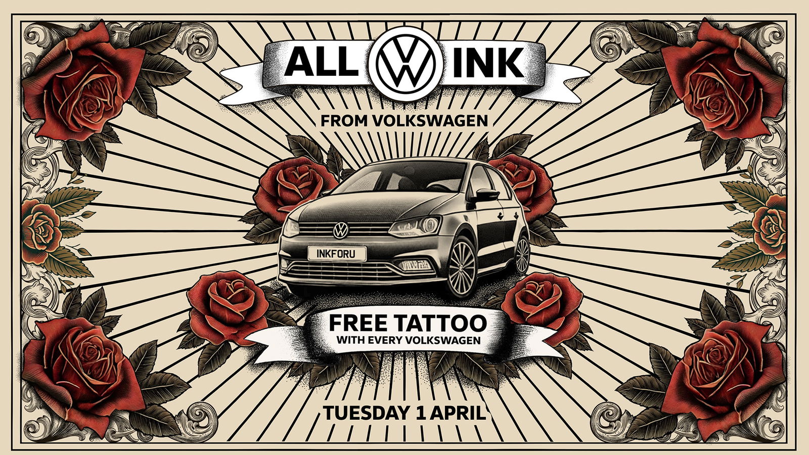 Volkswagen tattoos, April Fools'